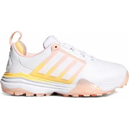 adidas Adipower 26 Spikeless Ladies Golf Shoes - White/Pink/Ice Tangerine