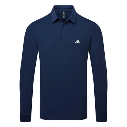 adidas Core Long Sleeve Golf Polo Shirt Collegiate Navy IT7211
