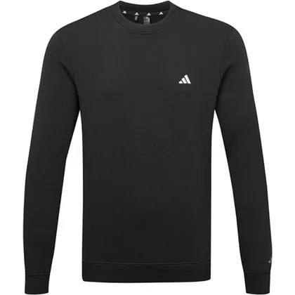 adidas Fleece Crewneck Golf Sweater Black KA9331
