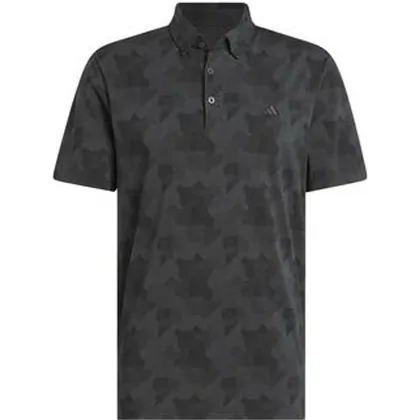 adidas Go-To Print Mens Polo Shirt - Carbon/Black