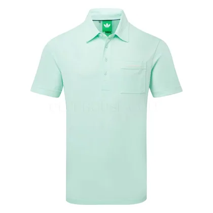 adidas Golf Originals Script Pocket Golf Polo Shirt Clear Mint KB8613