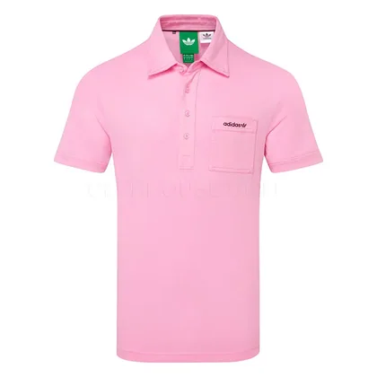 adidas Golf Originals Script Pocket Golf Polo Shirt St Tropic Bloom KS5736