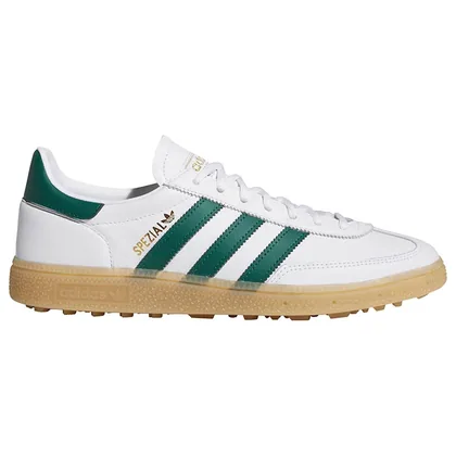 adidas Golf Originals Spezial Spikeless Golf Shoes White/Collegiate Green/Gum 3 KJ0849