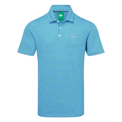 adidas Golf Originals Stripe Pique Golf Polo Shirt Clear Mint/Bluebird KB8625
