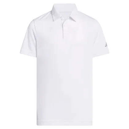 adidas Junior Performance Golf Polo Shirt White KF2632