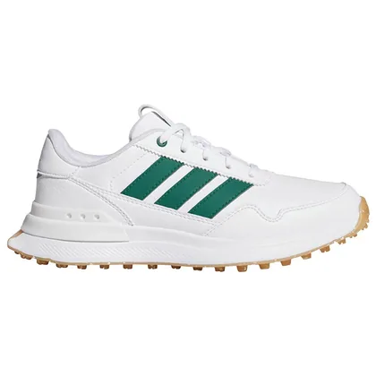 adidas Junior S2G SL Golf Shoes White/Collegiate Green/Gum 2 JQ3460