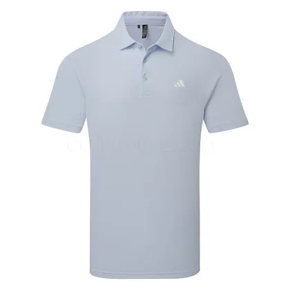 adidas Performance Solid Golf Polo Shirt Crystal Sky KB6792