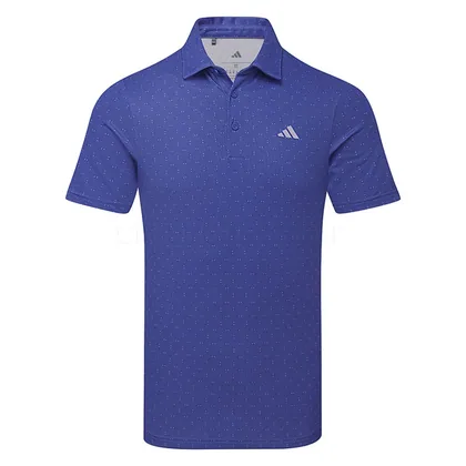 adidas Performance Texture Print Golf Polo Shirt Dual Indigo/Slate HZ6890