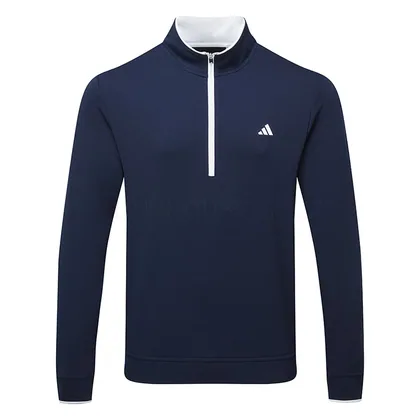 adidas Primegreen UPF Lightweight 1/4 Zip Golf Sweater Collegiate Navy IU4511