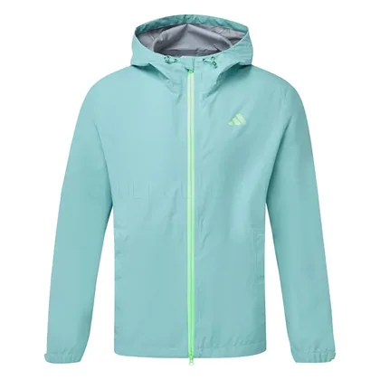 adidas RAIN.RDY Hooded Waterproof Golf Jacket Mint Tone JM0188