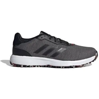 Adidas S2G Spikeless Golf Shoes - Grey/Black/Scarlet