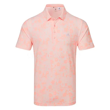 adidas Ultimate365+ Butterspun Mighty Blossom Golf Polo Shirt Distilled Pink KU1172