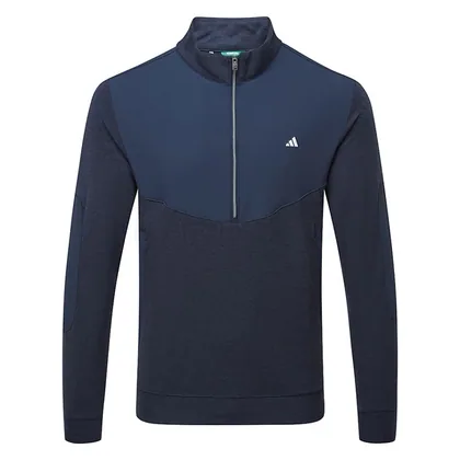 adidas Ultimate365+ Course Control Hybrid 1/4 Zip Golf Sweater Collegiate Navy KG7198