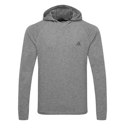 adidas Ultimate365 Heather Golf Hoodie Black Melange KB3870