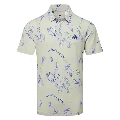 adidas Ultimate365 Mesh Golf Polo Shirt Frozen Lemon KU1177