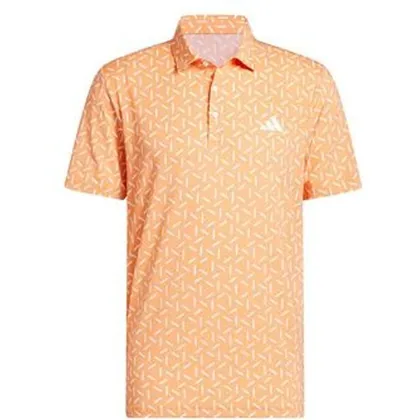 Ultimate365 Mesh Print Climacool Golf Polo Shirt - Dusky Orange