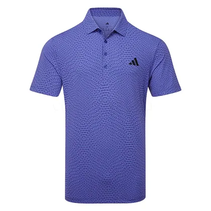 adidas Ultimate365 Tour Cool Feeling Deco Golf Polo Shirt Dual Indigo/Real Lilac KG4642