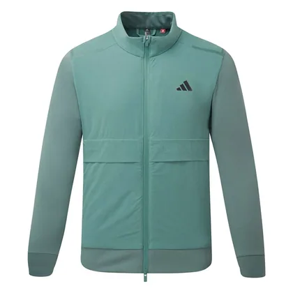 adidas Ultimate365 Tour Frostguard Full Zip Golf Wind Jacket Preloved Teal JM2140