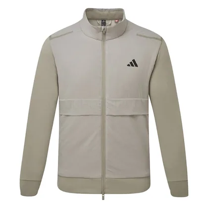 adidas Ultimate365 Tour Frostguard Full Zip Golf Wind Jacket Putty Beige JM2142