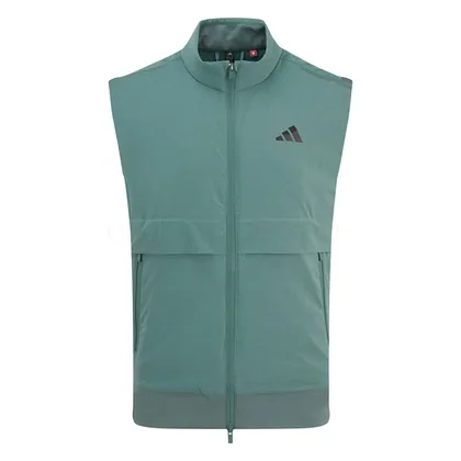 adidas Ultimate365 Tour Frostguard Full Zip Golf Wind Vest Preloved Teal JM2144
