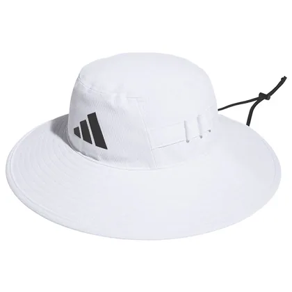 adidas Wide Brim Golf Bucket Hat White JZ2938