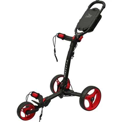 Axglo TriLite 3 Wheel Golf Trolley Black/Red