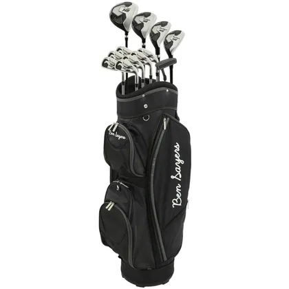 BEN SAYERS 2026 M8 13-PIECE CART BAG GOLF PACKAGE SET - GRAPHITE SHAFTS - BLACK / BLUE +FREE GIFT