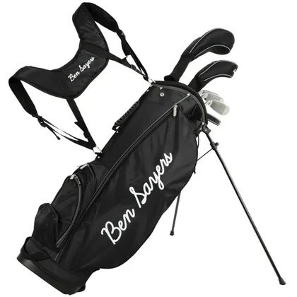 BEN SAYERS 2026 M8 6-PIECE TEEN STAND BAG GOLF PACKAGE SET - BLACK / GREY +FREE GIFT