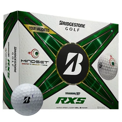 Bridgestone 2025 Tour B RXS Mindset Golf Balls White