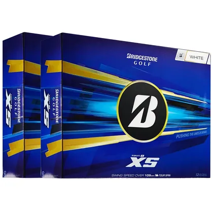 BRIDGESTONE 2026 TOUR B XS GOLF BALLS / DOUBLE DOZEN +FREE 300 TEE BONUS PACK