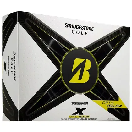 BRIDGESTONE TOUR B X GOLF BALLS - YELLOW