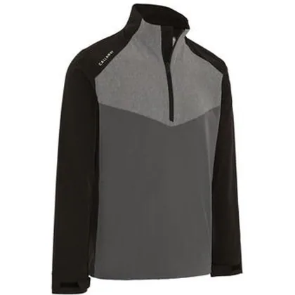 1/2 Zip Wind Golf Jacket - Caviar