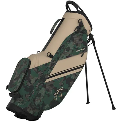CALLAWAY 2026 CHASE GOLF STAND BAG - TAN / GREEN / FIELD CAMO +FREE GIFT