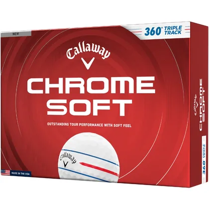 CALLAWAY 2026 CHROME SOFT 360 TRIPLE TRACK GOLF BALLS - WHITE +FREE GIFT