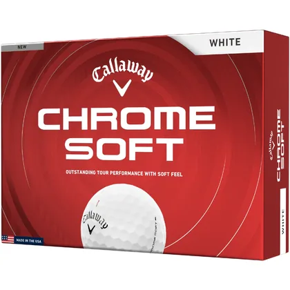 CALLAWAY 2026 CHROME SOFT GOLF BALLS - WHITE +FREE GIFT