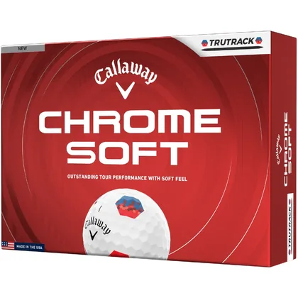 CALLAWAY 2026 CHROME SOFT TRUTRACK GOLF BALLS - WHITE +FREE GIFT