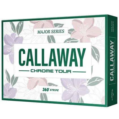 CALLAWAY 2026 CHROME TOUR APRIL MAJOR GOLF BALLS - WHITE - LIMITED EDITION
