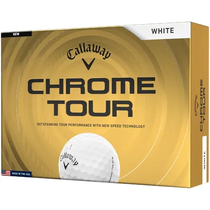 CALLAWAY 2026 CHROME TOUR GOLF BALLS - WHITE +FREE GIFT