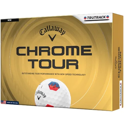 CALLAWAY 2026 CHROME TOUR TRUTRACK GOLF BALLS - WHITE +FREE GIFT