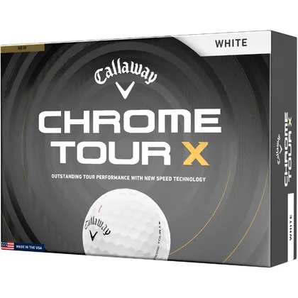 CALLAWAY 2026 CHROME TOUR X GOLF BALLS - WHITE +FREE GIFT