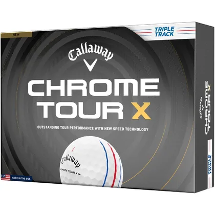 CALLAWAY 2026 CHROME TOUR X TRIPLE TRACK GOLF BALLS - WHITE +FREE GIFT