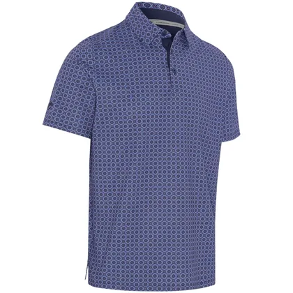 CALLAWAY 2026 GOLF CLUB PRINT GOLF POLO SHIRT - PEACOAT