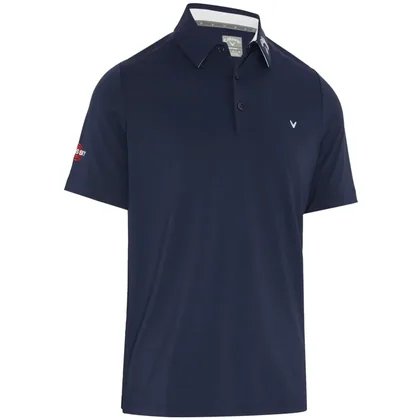 CALLAWAY 3 CHEV ODYSSEY GOLF POLO SHIRT - PEACOAT