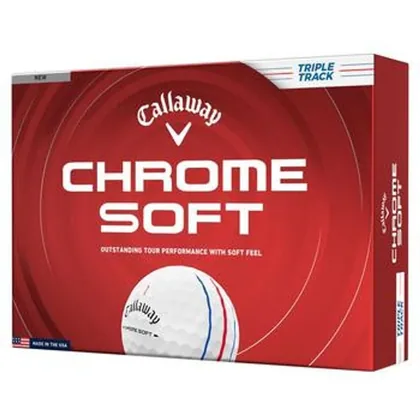 Callaway Chrome Soft 26 Triple Track Golf Balls - White
