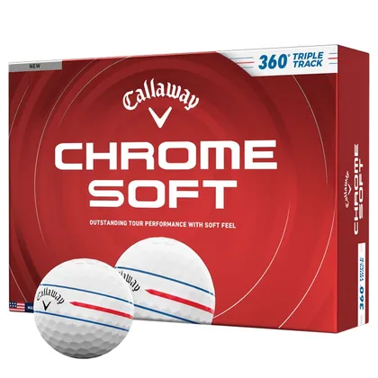 Callaway Chrome Soft 360 Triple Track Golf Balls White