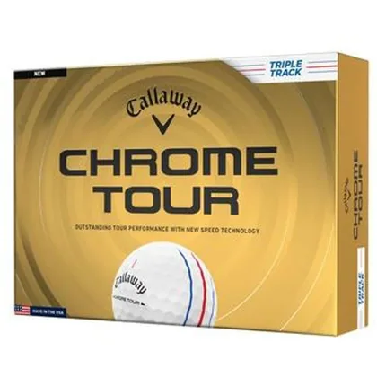 Callaway Chrome Tour 26 Triple Track Golf Balls - White