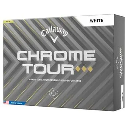 Callaway Chrome Tour Triple Diamond Golf Balls - White