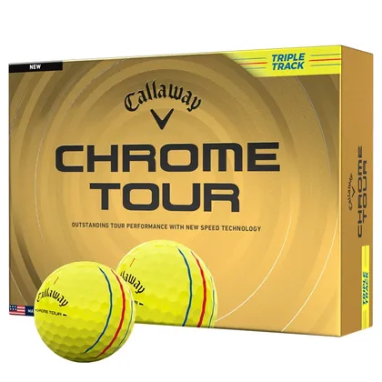 Callaway Chrome Tour Triple Track Golf Balls Yellow