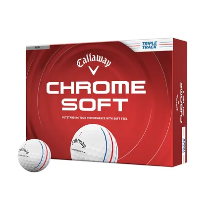 Chrome Soft Triple Track Golf Balls (Dozen)