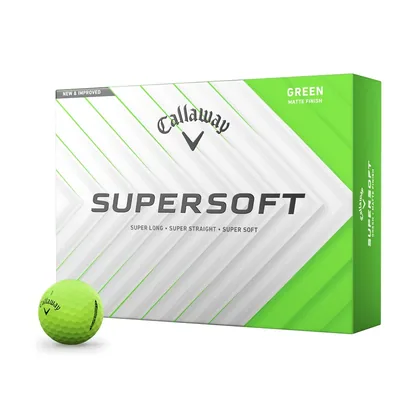 Supersoft Matte Green Golf Balls (Dozen)